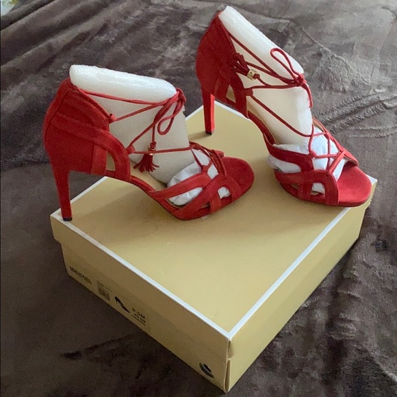 MICHAEL Michael Kors Shoes - Michael Kors - Red suede lace pumps (NEW)